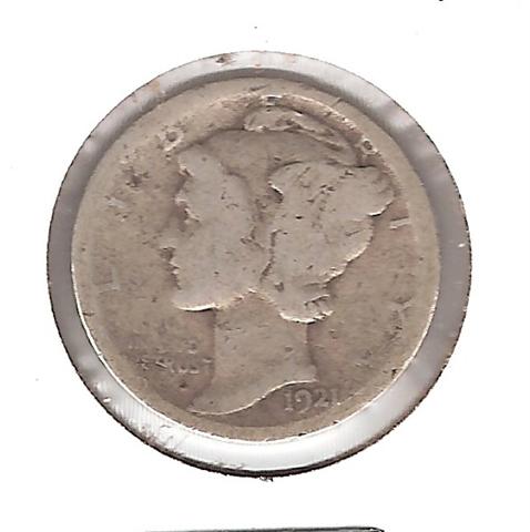 1921-d Mercury Dime